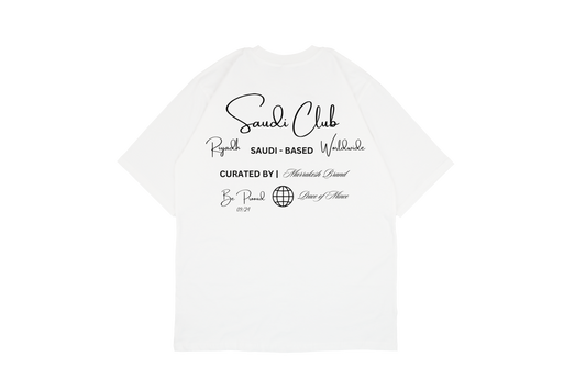 Saudi Club White Tee | Marrakesh Brand