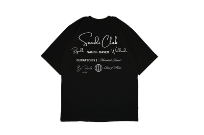 Saudi Club Black Tee | Marrakesh Brand