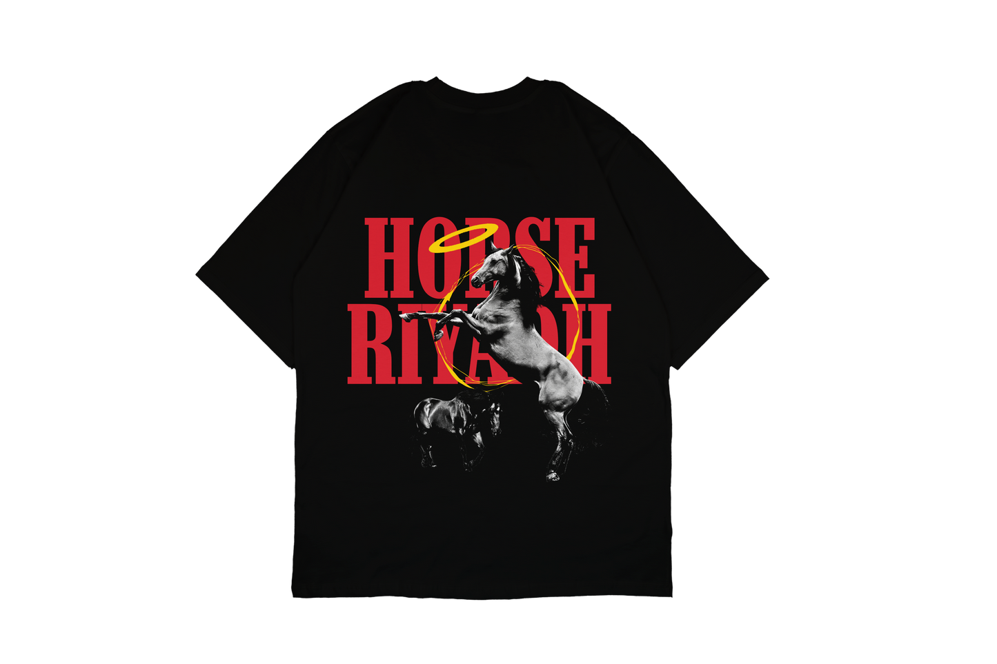 Riyadh Horse White Tee| Marrakech Brand